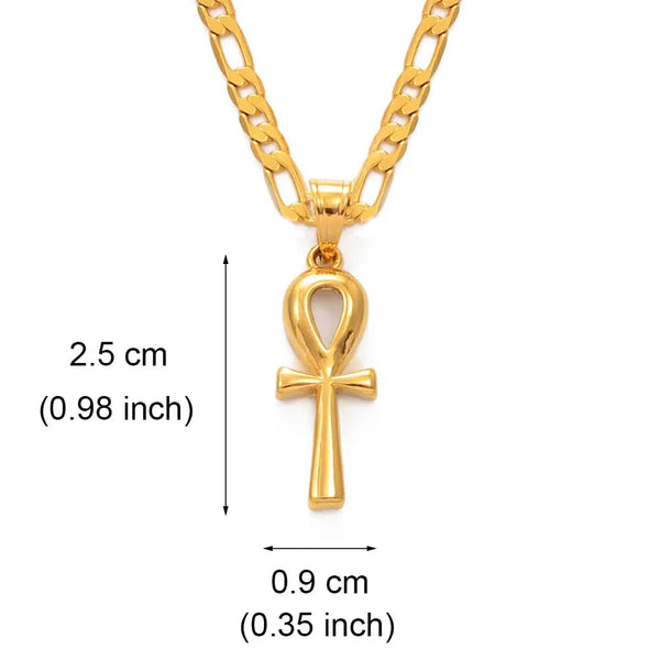 Ankh Cross Pendant Necklace