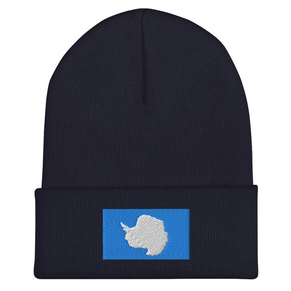 Antarctica Flag Beanie - Embroidered Winter Hat