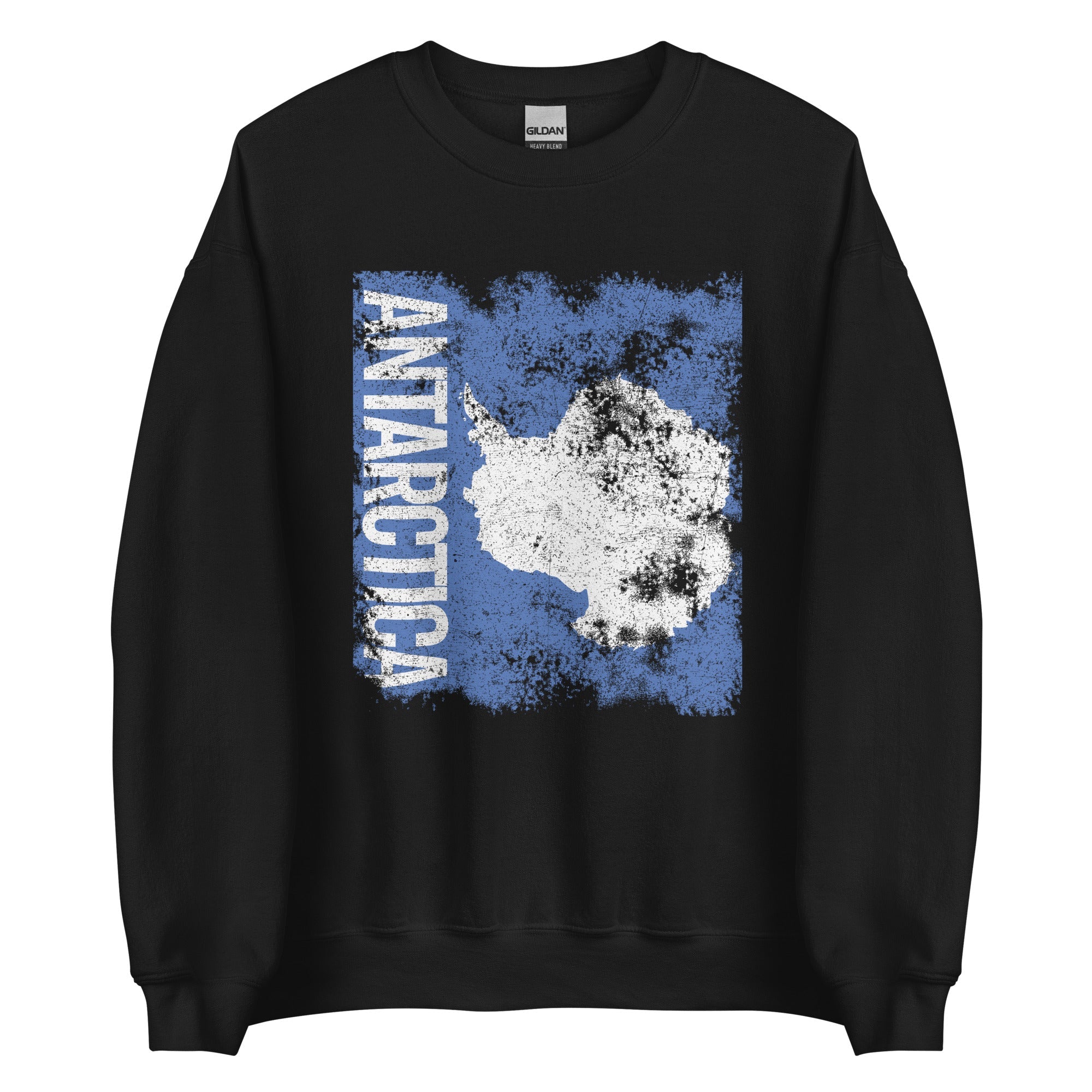 Antarctica Flag Distressed Sweatshirt