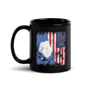Antarctica USA Flag - Half American Mug