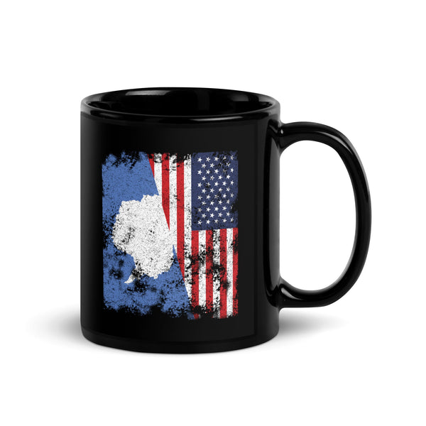 Antarctica USA Flag - Half American Mug