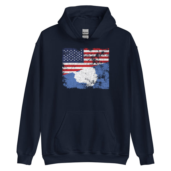 Antarctica USA Flag Hoodie