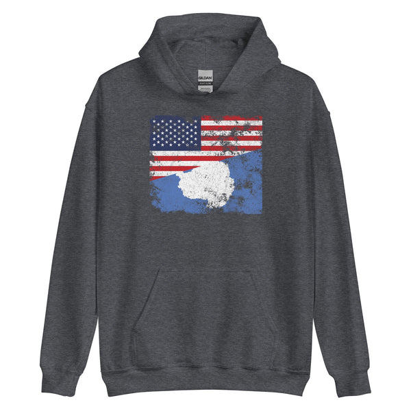 Antarctica USA Flag Hoodie