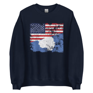 Antarctica USA Flag Sweatshirt