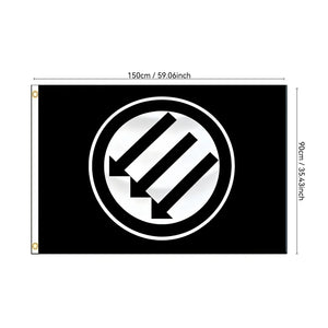 Anti-Fascist Flag - 90x150cm(3x5ft) - 60x90cm(2x3ft) - Antifa Flag