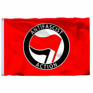 Antifa Flag - 90x150cm(3x5ft) - 60x90cm(2x3ft) - Antifascist Flag