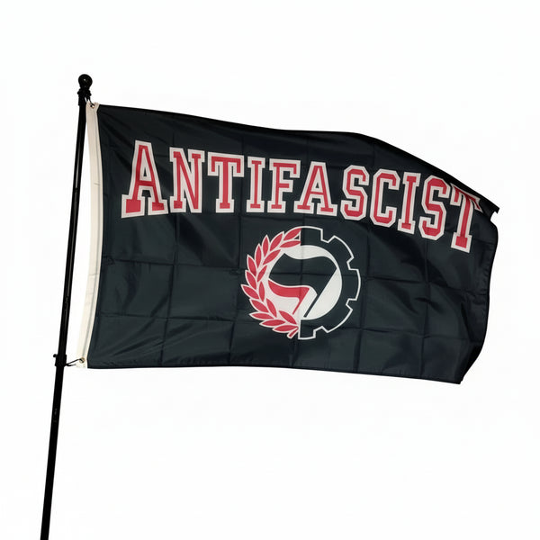 Antifa Flag - 90x150cm(3x5ft) - 60x90cm(2x3ft) - Antifascist Flag