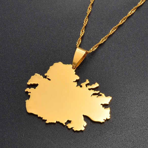 Antigua Map Necklace