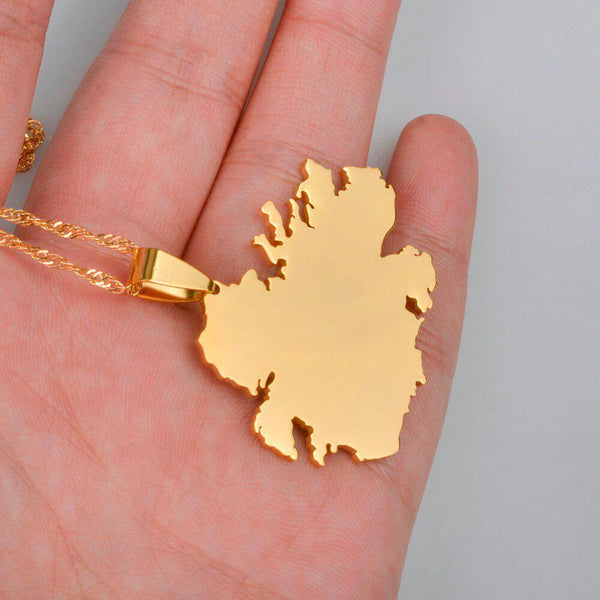 Antigua Map Necklace