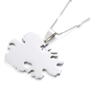 Antigua Map Necklace