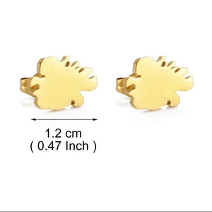 Antigua and Barbuda 268, Saint Lucia 758 Stud Earrings
