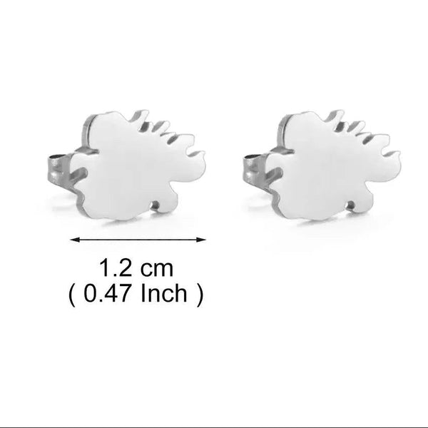 Antigua and Barbuda 268, Saint Lucia 758 Stud Earrings