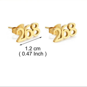 Antigua and Barbuda 268, Saint Lucia 758 Stud Earrings