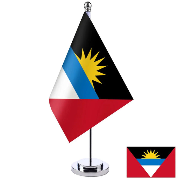 Antigua and Barbuda Desk Flag - Small Office Table Flag