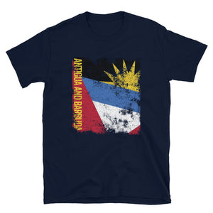 Antigua and Barbuda Flag Distressed T-Shirt