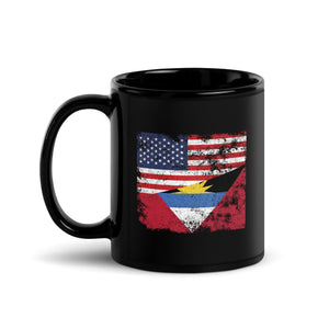 Antigua and Barbuda USA Flag Mug