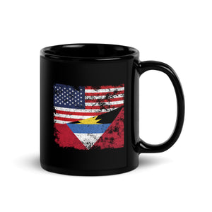 Antigua and Barbuda USA Flag Mug