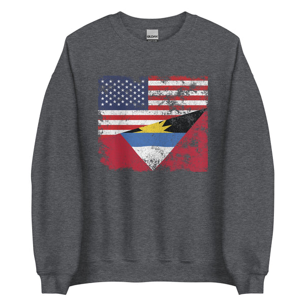 Antigua and Barbuda USA Flag Sweatshirt