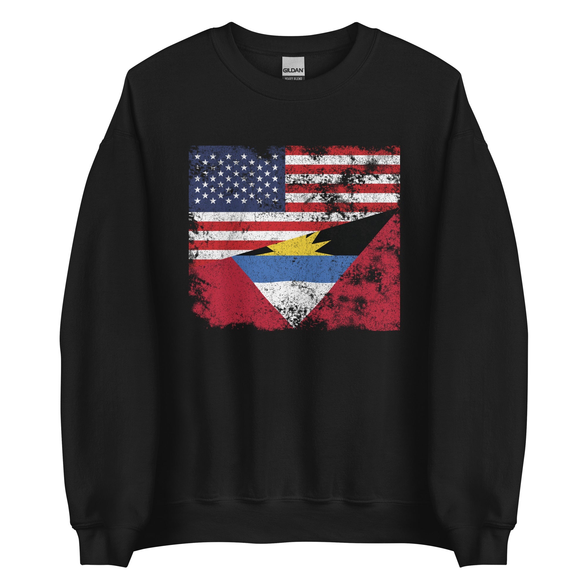 Antigua and Barbuda USA Flag Sweatshirt