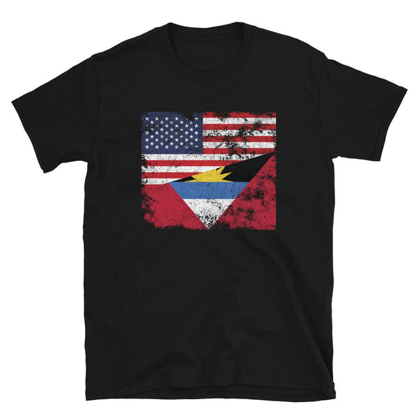 Antigua and Barbuda USA Flag T-Shirt