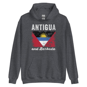 Antigua and barbuda Flag Distressed Hoodie