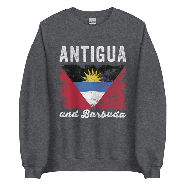 Antigua and barbuda Flag Distressed Sweatshirt