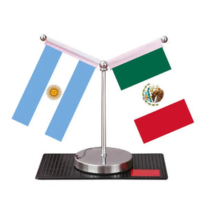 Argentina Brazil Desk Flag - Custom Table Flags (Mini)