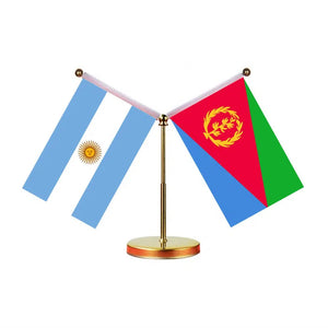 Argentina Eritrea Desk Flag - Custom Table Flags (Mini)