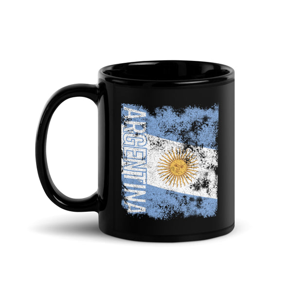 Argentina Flag Distressed Mug