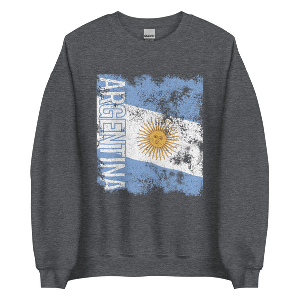 Argentina Flag Distressed Sweatshirt