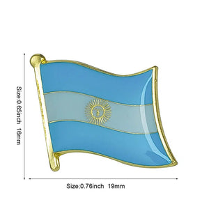 Argentina Flag Lapel Pin - Enamel Pin Flag