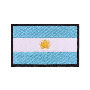 Argentina Flag Patch - Iron On/Hook & Loop Patch