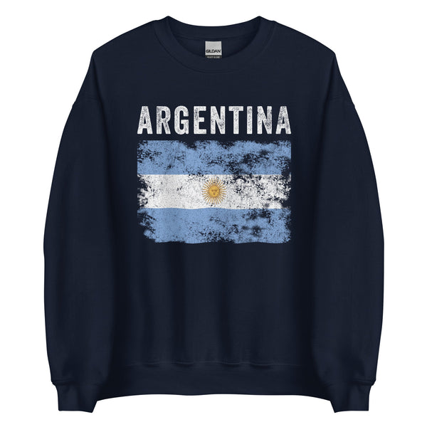 Argentina Flag Vintage Argentinian Flag Sweatshirt