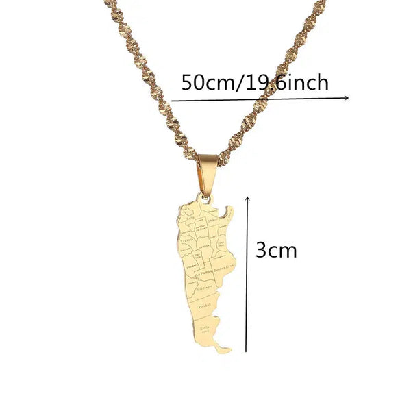 Argentina Map Necklace