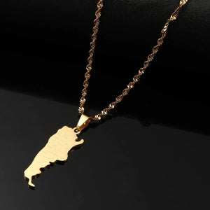 Argentina Map Necklace