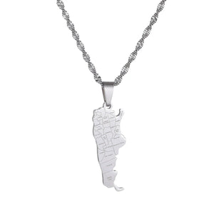 Argentina Map Necklace