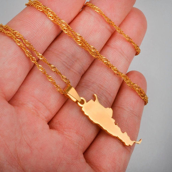 Argentina Map Necklace