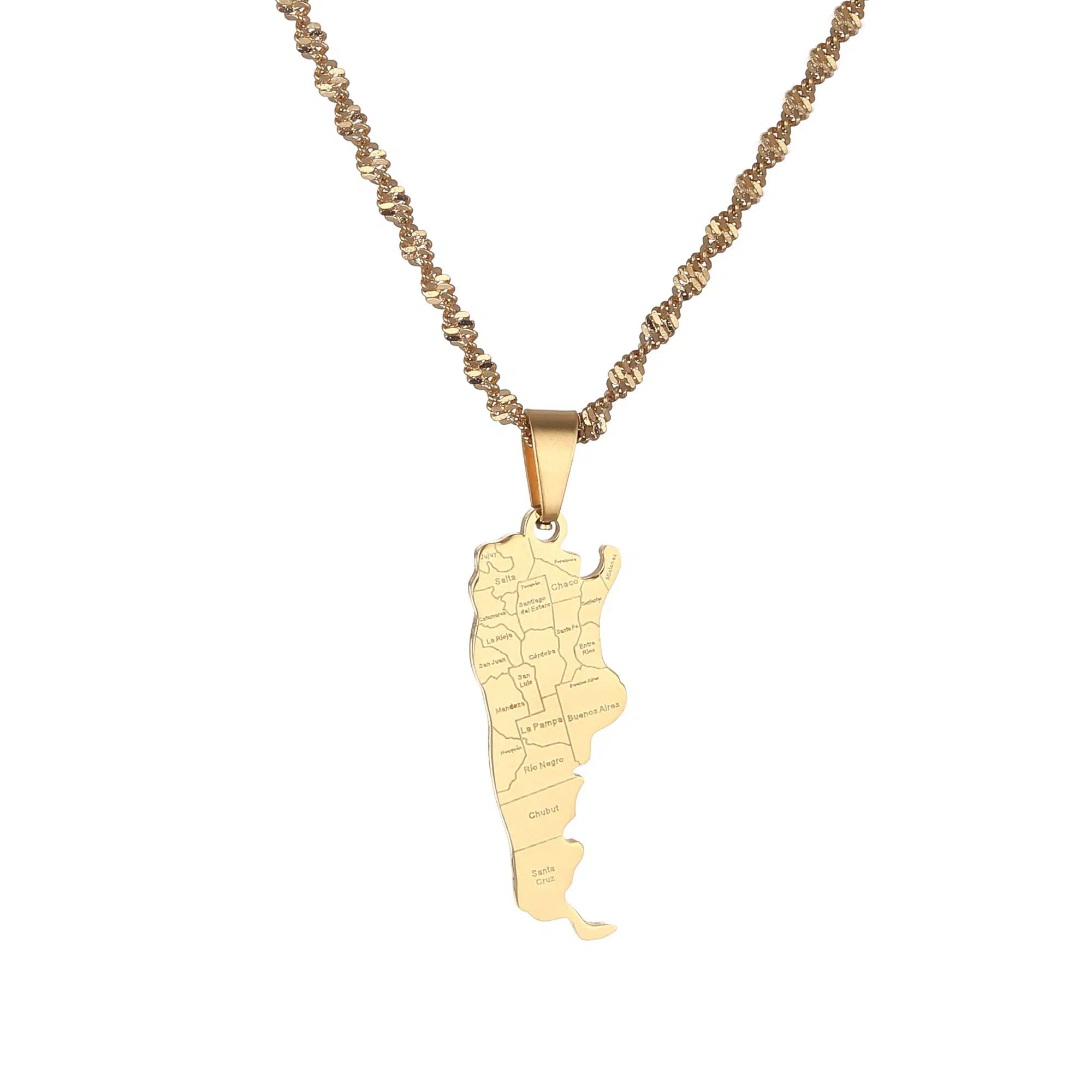 Argentina Map Necklace