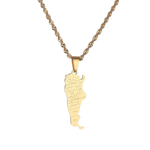 Argentina Map Necklace