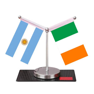 Argentina Netherlands Desk Flag - Custom Table Flags (Mini)