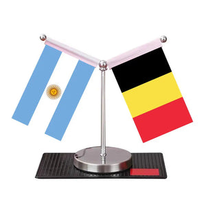 Argentina Netherlands Desk Flag - Custom Table Flags (Mini)