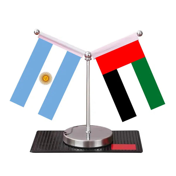 Argentina Saudi Arabia Desk Flag - Custom Table Flags (Mini)