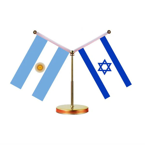 Argentina Saudi Arabia Desk Flag - Custom Table Flags (Mini)