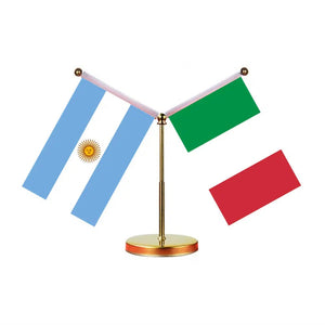 Argentina Spain Desk Flag - Custom Table Flags (Mini)