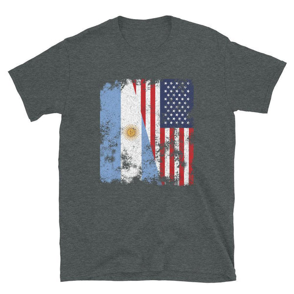 Argentina USA Flag - Half American T-Shirt