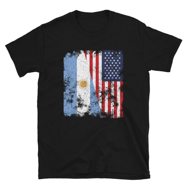 Argentina USA Flag - Half American T-Shirt