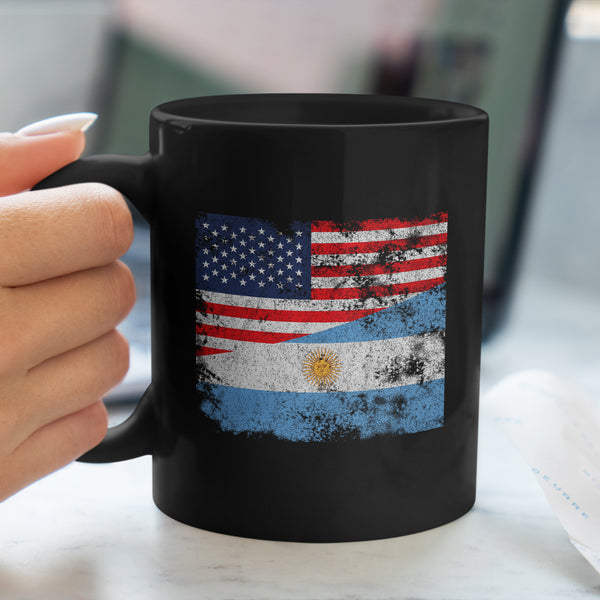 Argentina USA Flag Mug