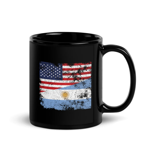 Argentina USA Flag Mug