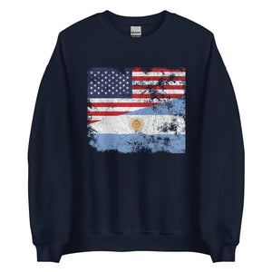 Argentina USA Flag Sweatshirt