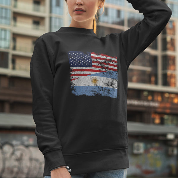 Argentina USA Flag Sweatshirt